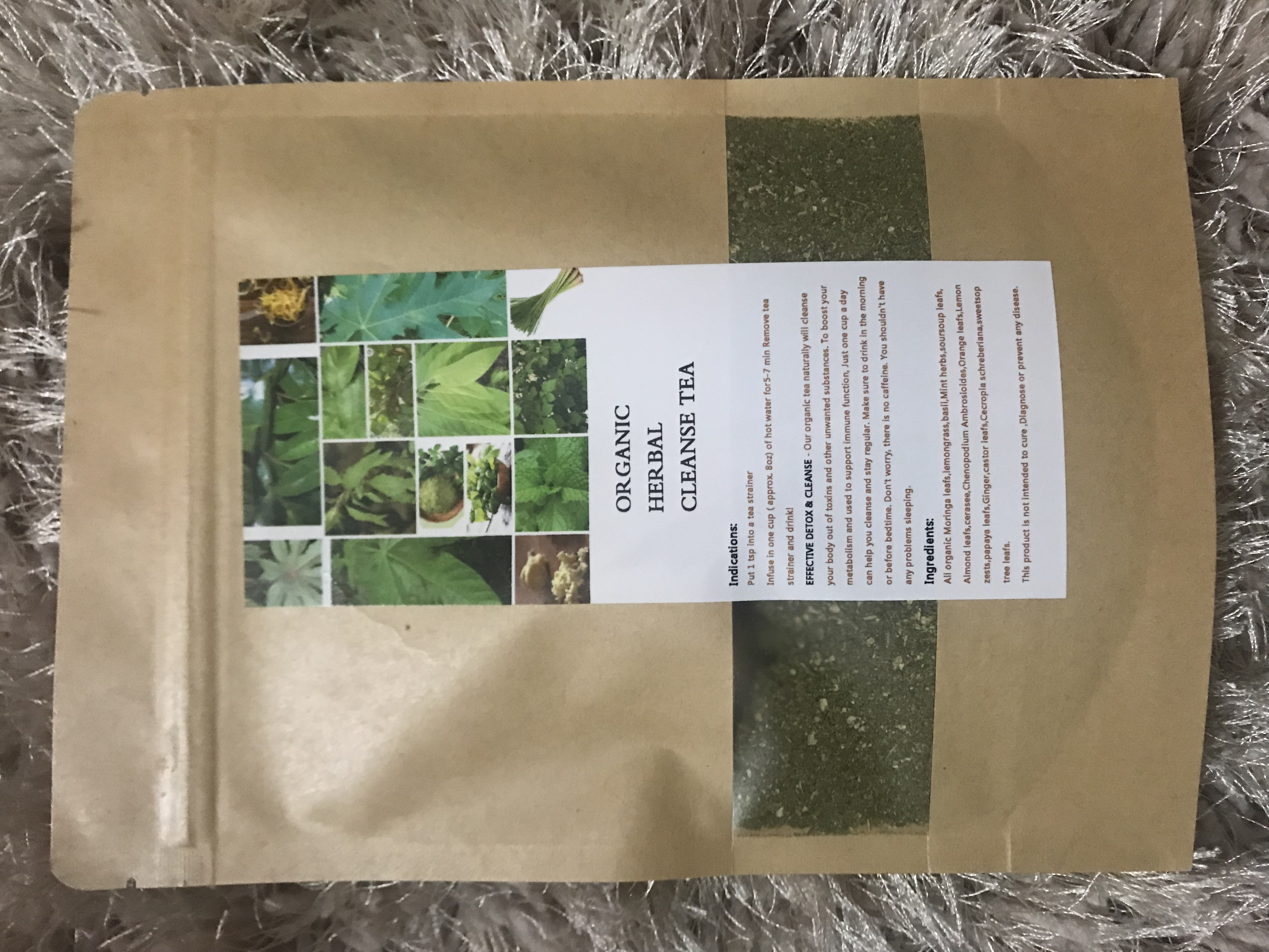 ORGANIC HERBAL CLEANSE TEA Sleek Glamourous